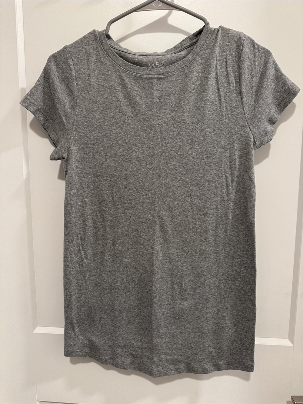 Isabel maternity Classic Crewneck Short-Sleeve Tee - Gray size M